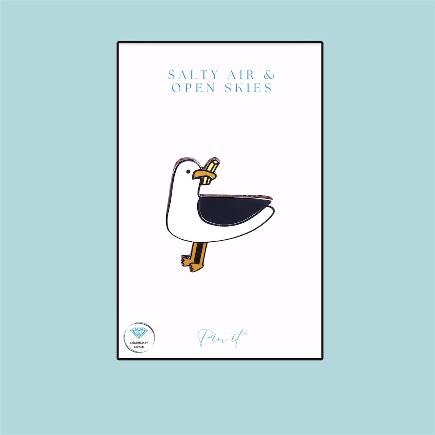 Salty Seas & Coastal Vibes Enamel Pin