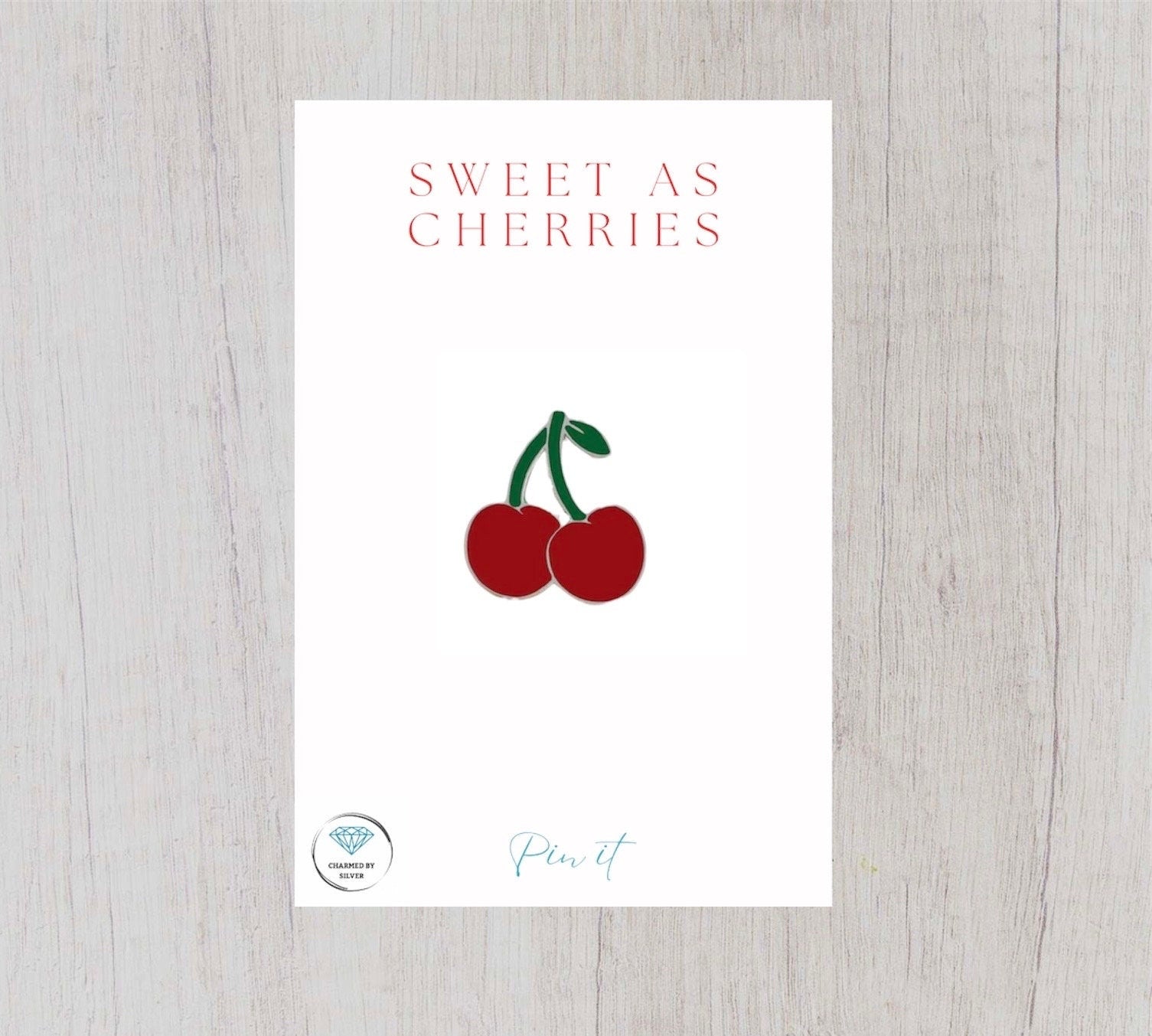 Cherries Enamel Pin