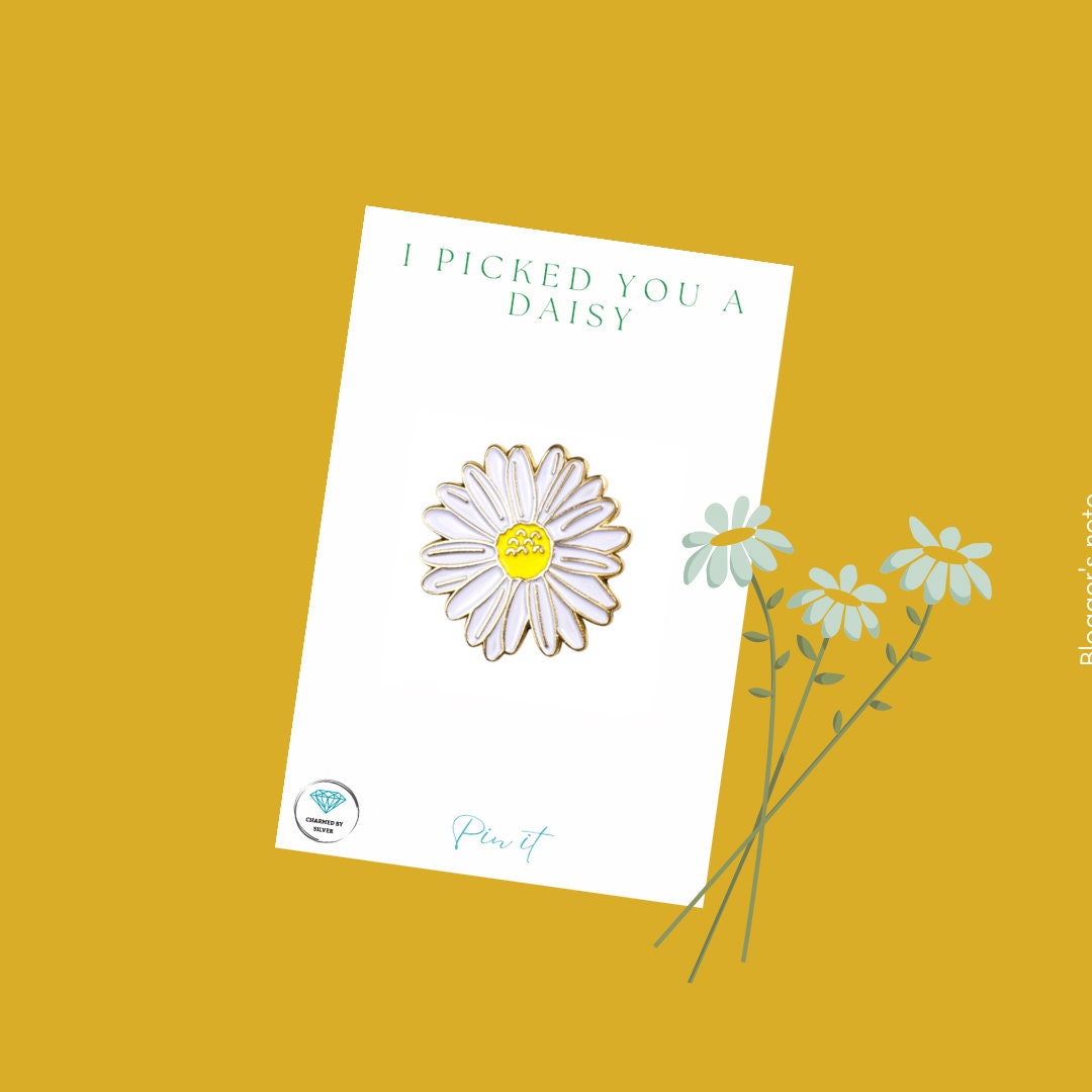 I Picked You A Daisy Enamel Pin