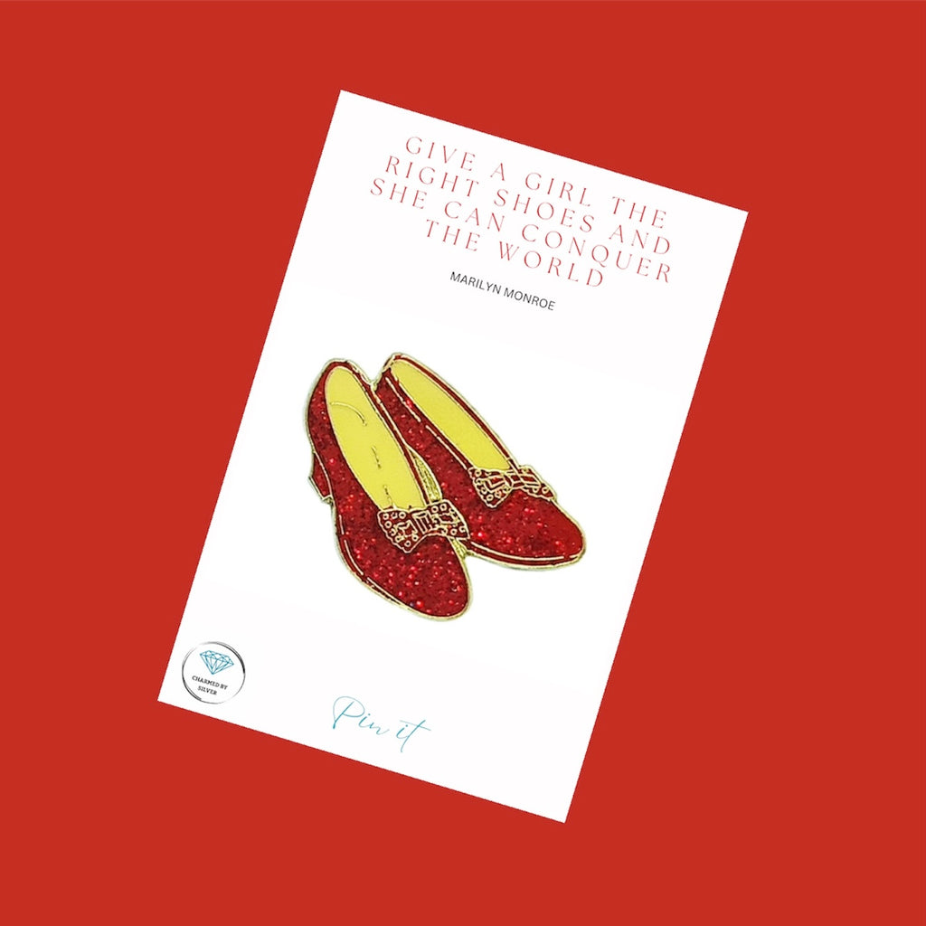 Ruby Red Glitter Shoes