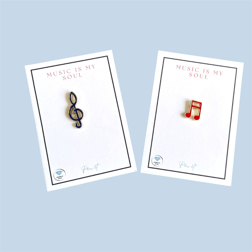 Music in my Soul Enamel Pin - Red Quaver