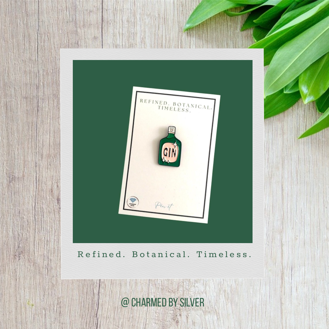 Gin Enamel Pin