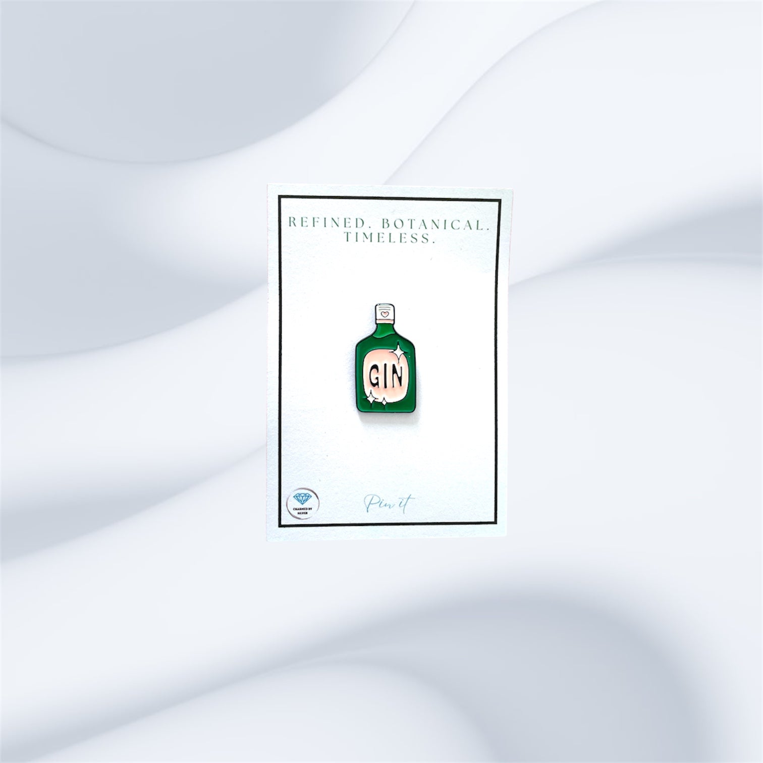 Gin Enamel Pin
