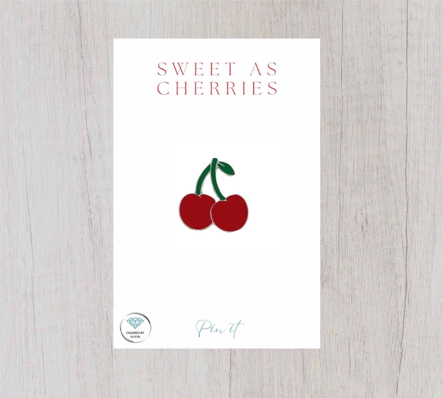 Cherries Enamel Pin