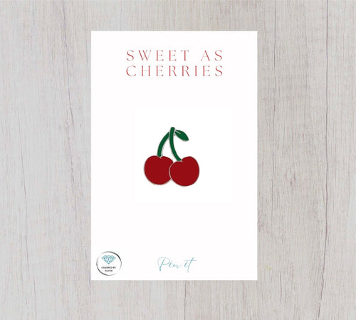 Cherries Enamel Pin