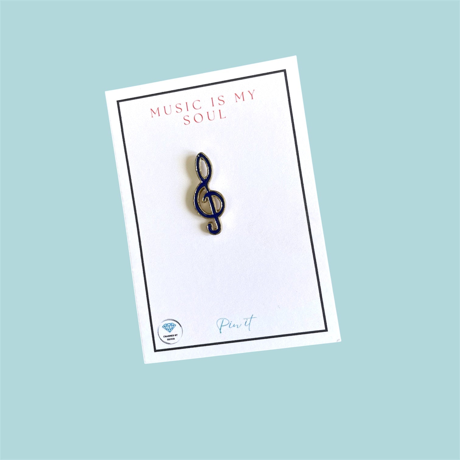 Music in my Soul Enamel Pin - Red Quaver