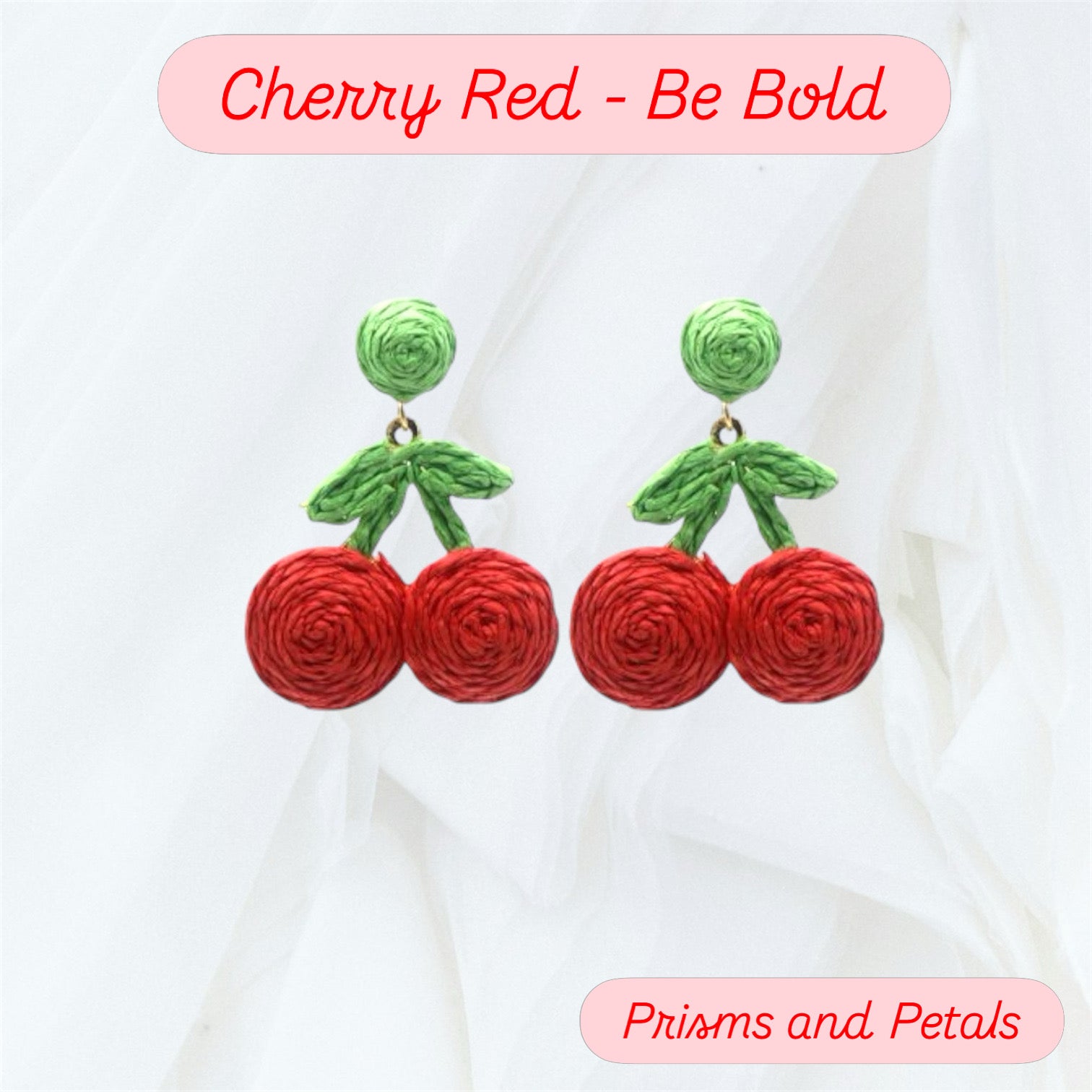Red Cherry Earrings - Be Bold