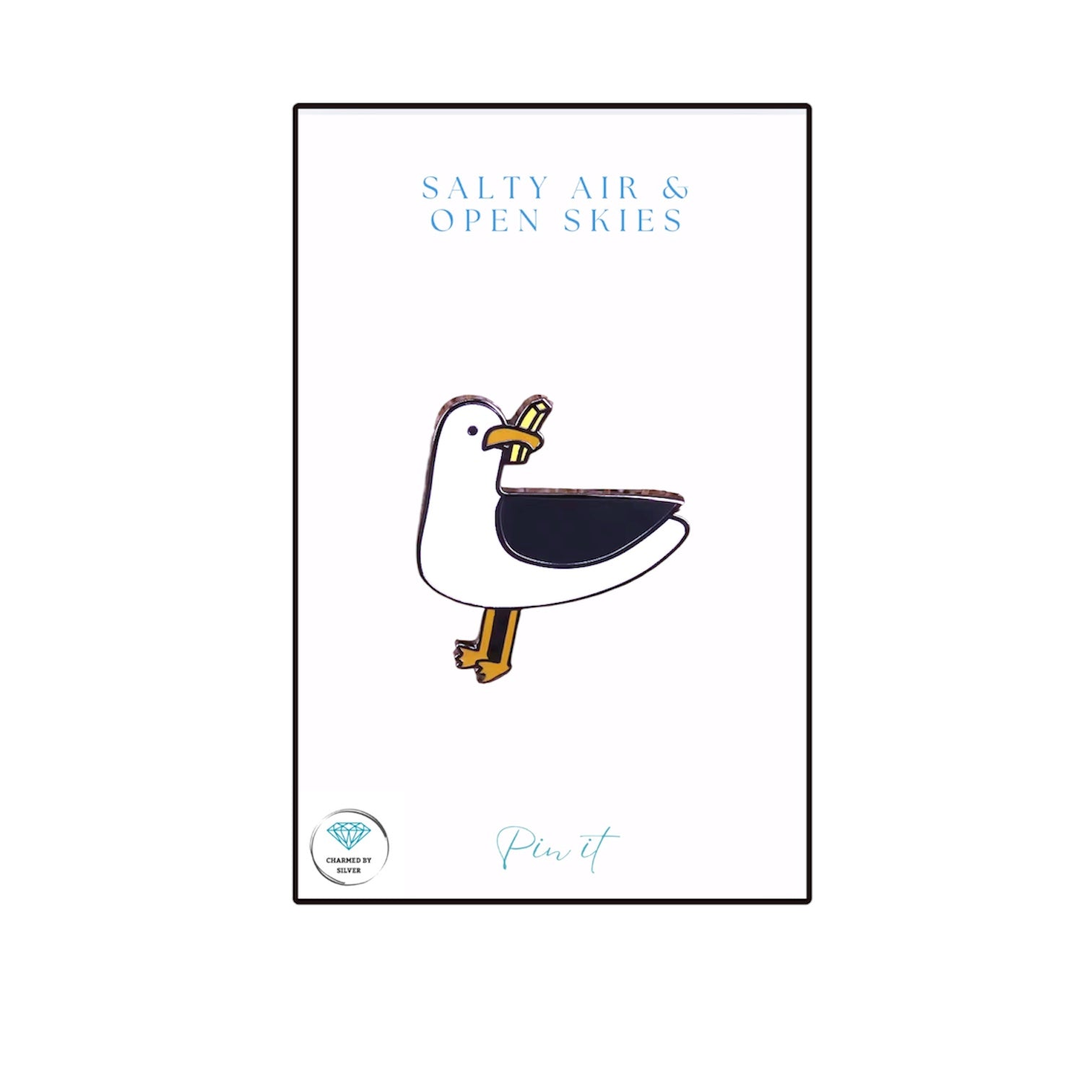 Salty Seas & Coastal Vibes Enamel Pin