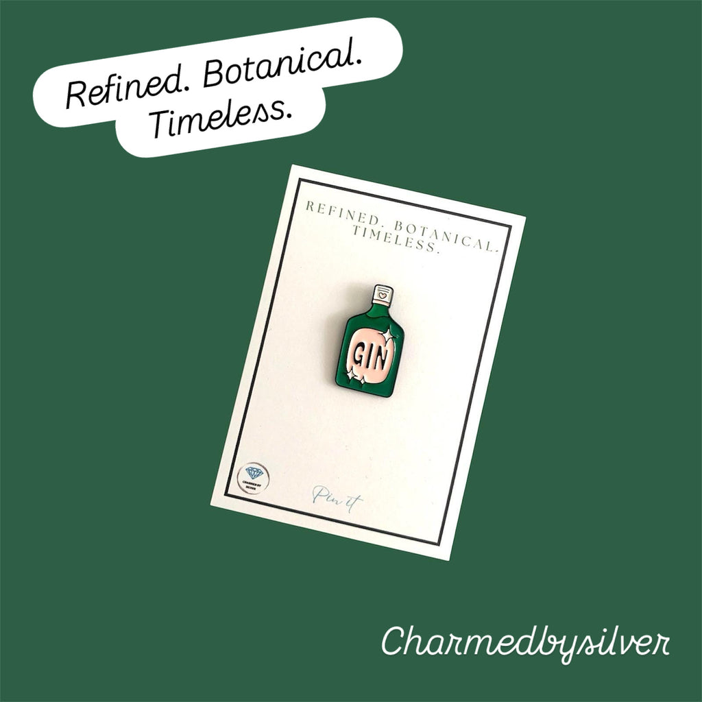 Gin Enamel Pin