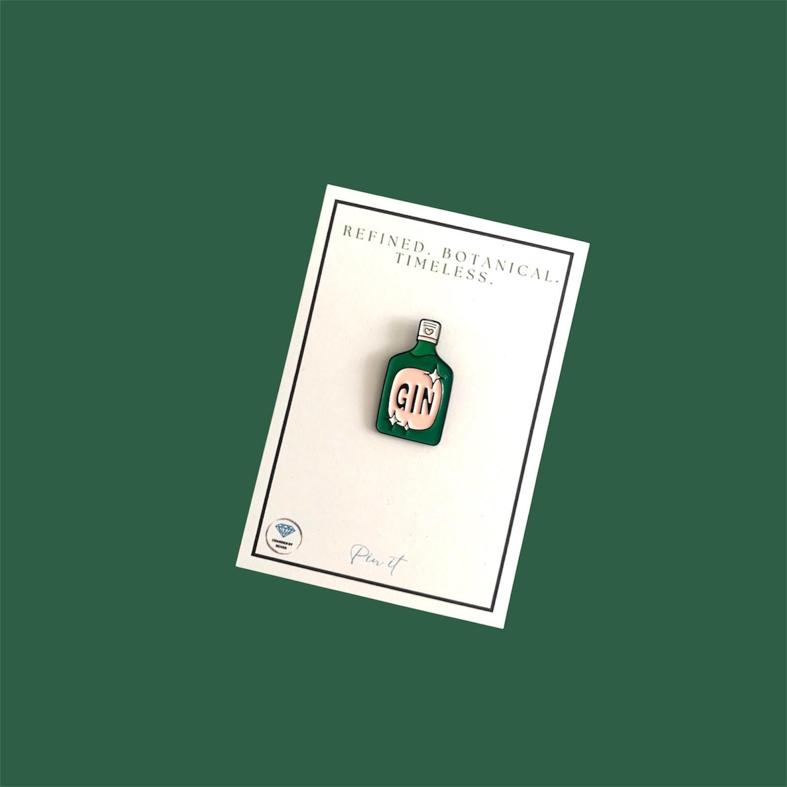Gin Enamel Pin