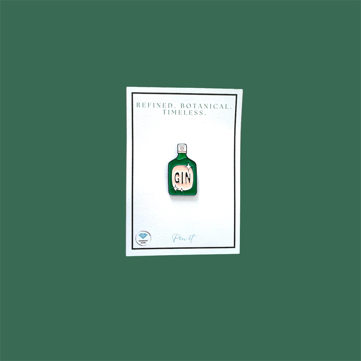 Gin Enamel Pin