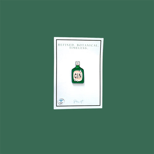 Gin Enamel Pin