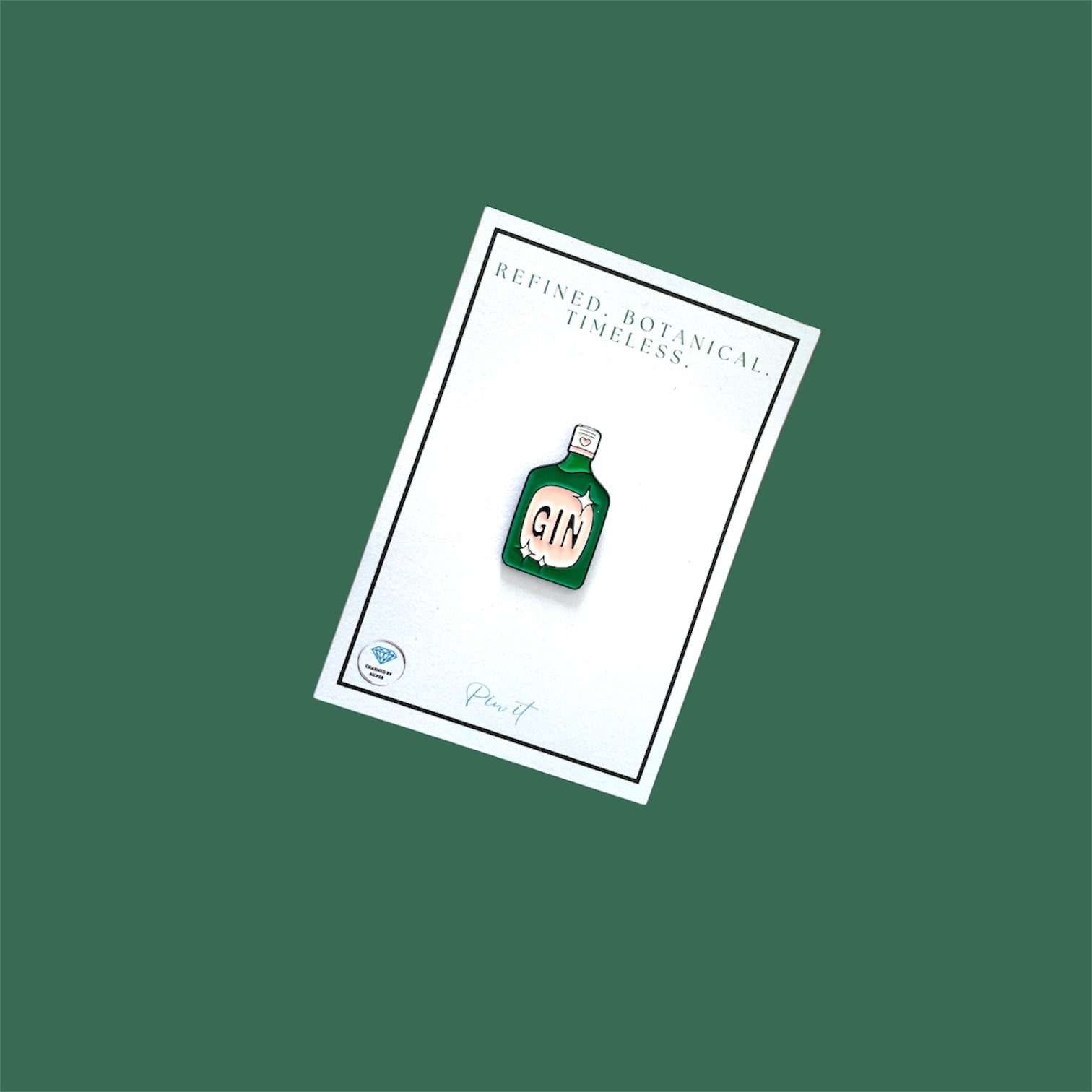 Gin Enamel Pin