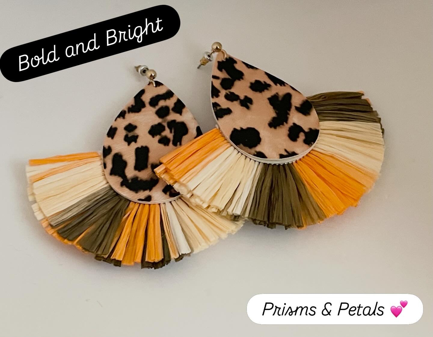 Funky Oversized Leopard Earrings