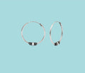 Sterling Silver Bali Ball Hoops