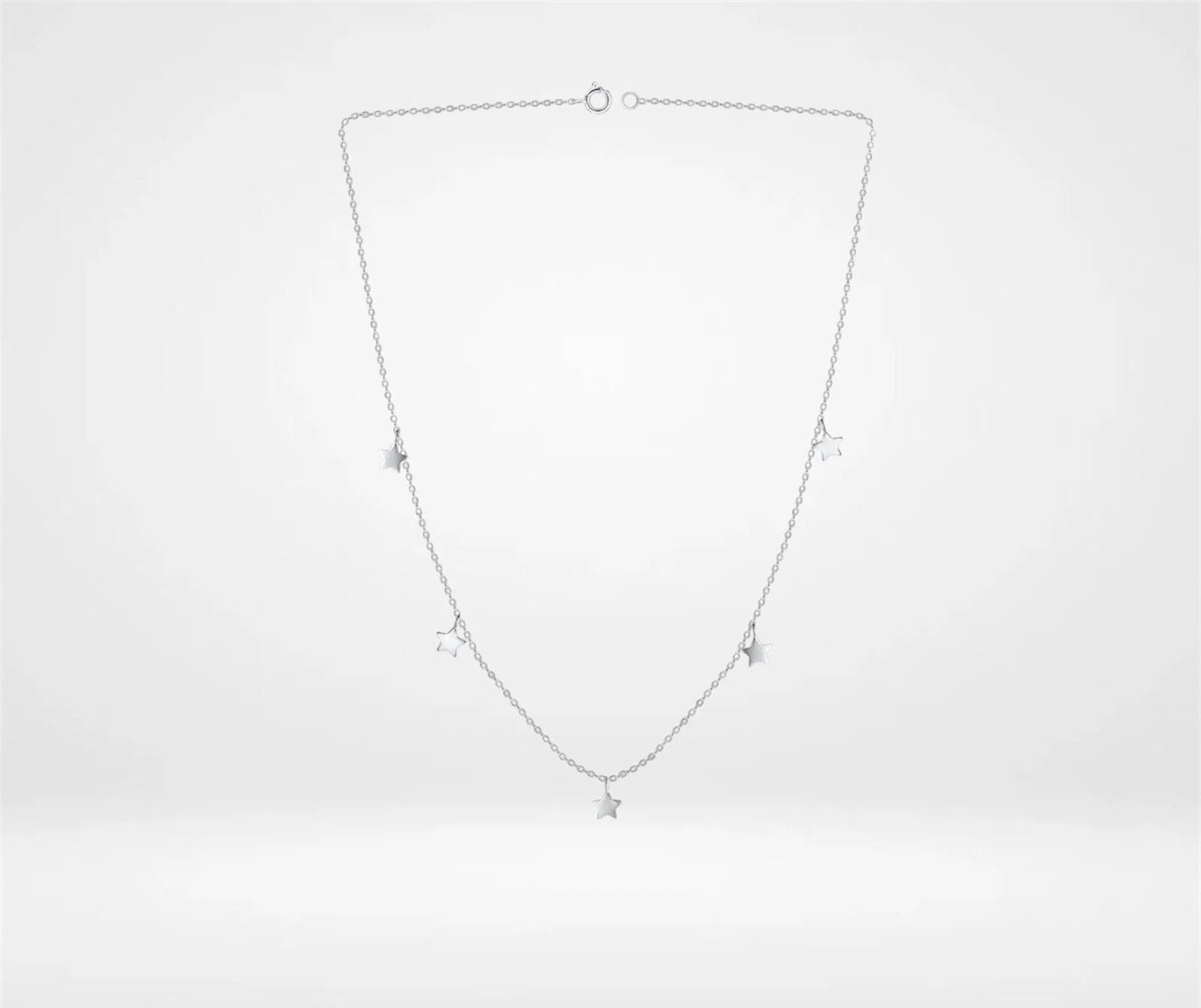 Sterling Silver Stars Necklace
