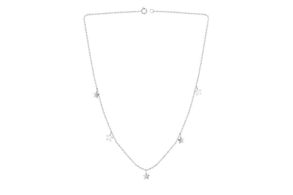 Sterling Silver Stars Necklace