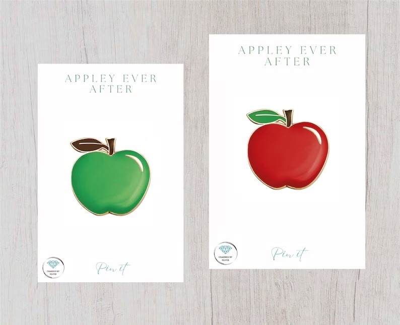 Green Apple Enamel Pin