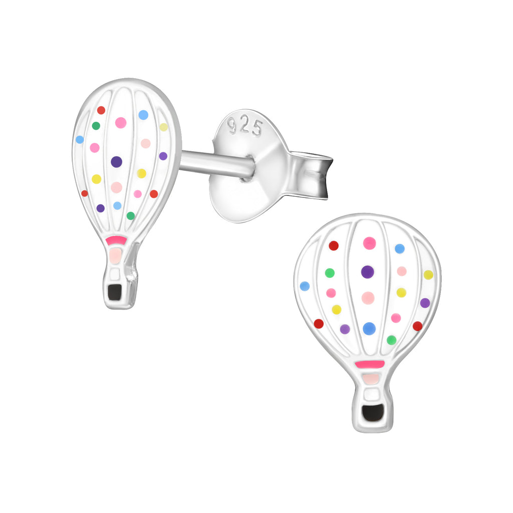 Sterling Silver Hot Air Balloon Earrings