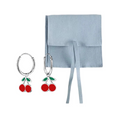 Sterling Silver Cherry Hoop Earrings
