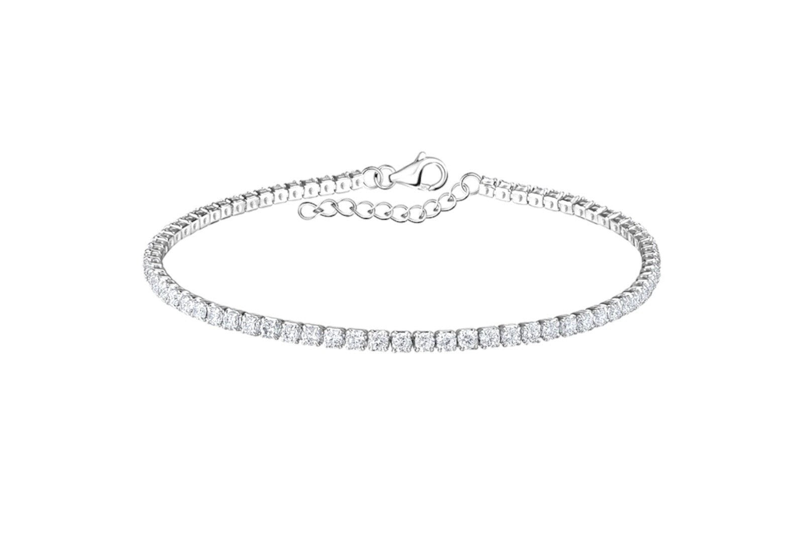 Sterling Silver CZ Tennis Bracelet