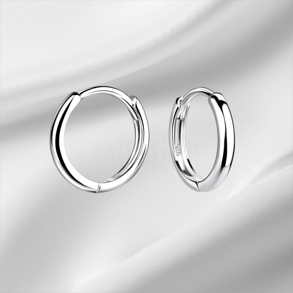 Sterling Silver Plain Hoops