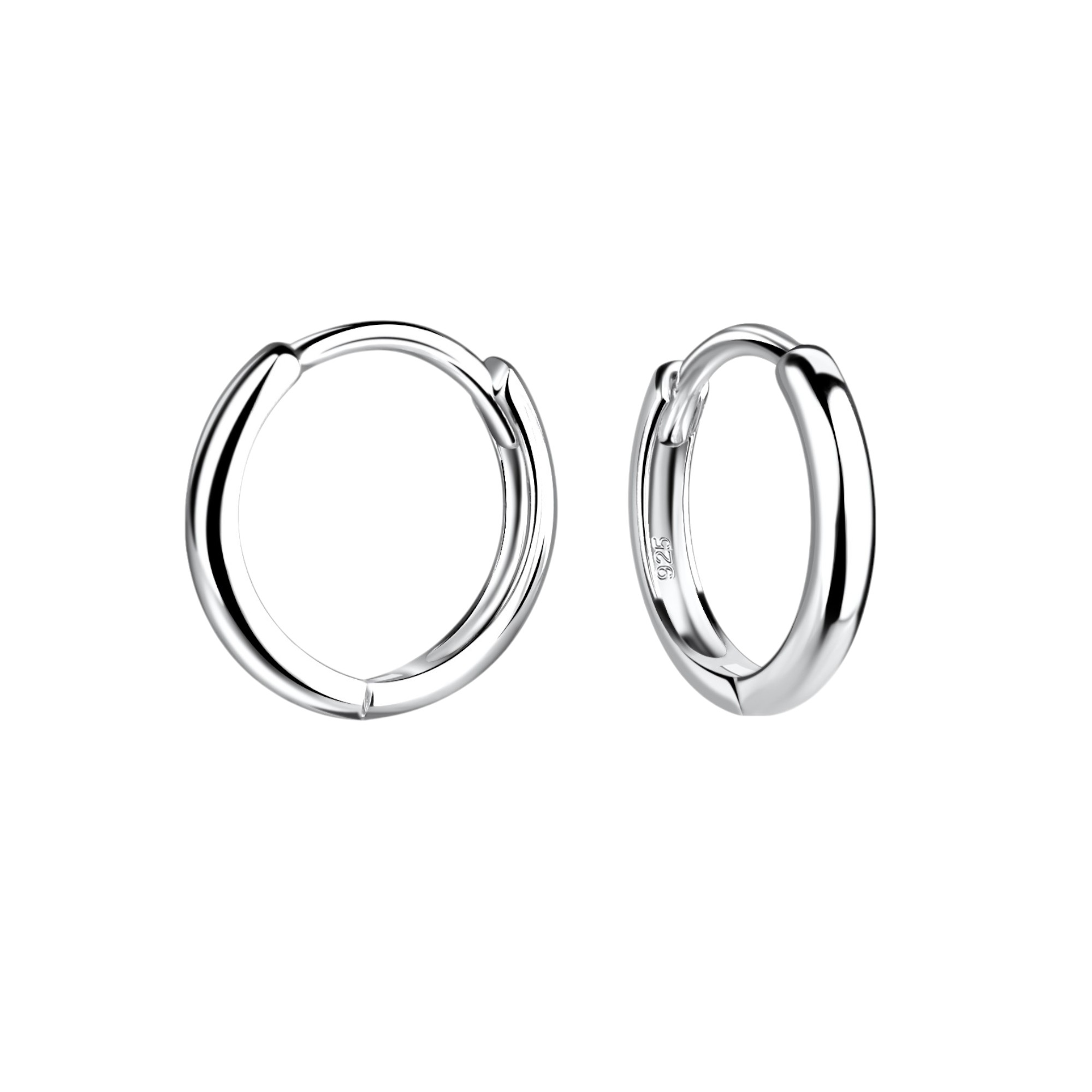 Sterling Silver Plain Hoops