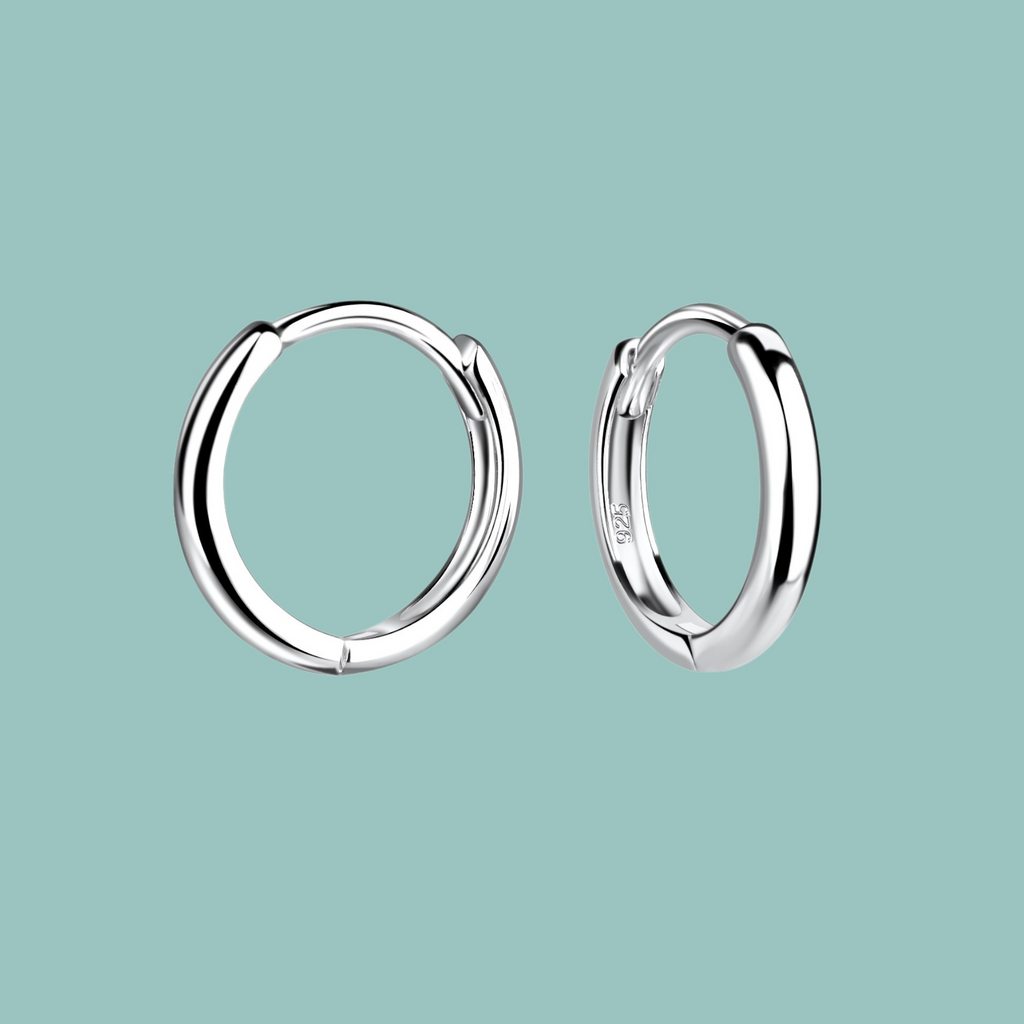 Sterling Silver Plain Hoops