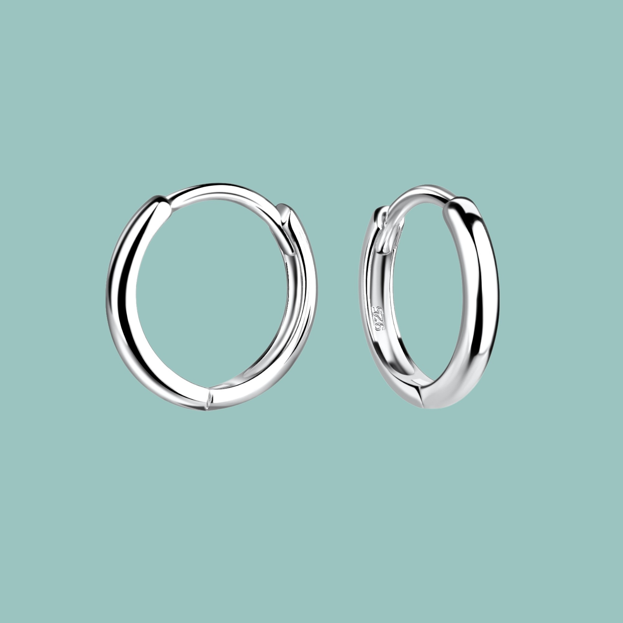 Sterling Silver Plain Hoops