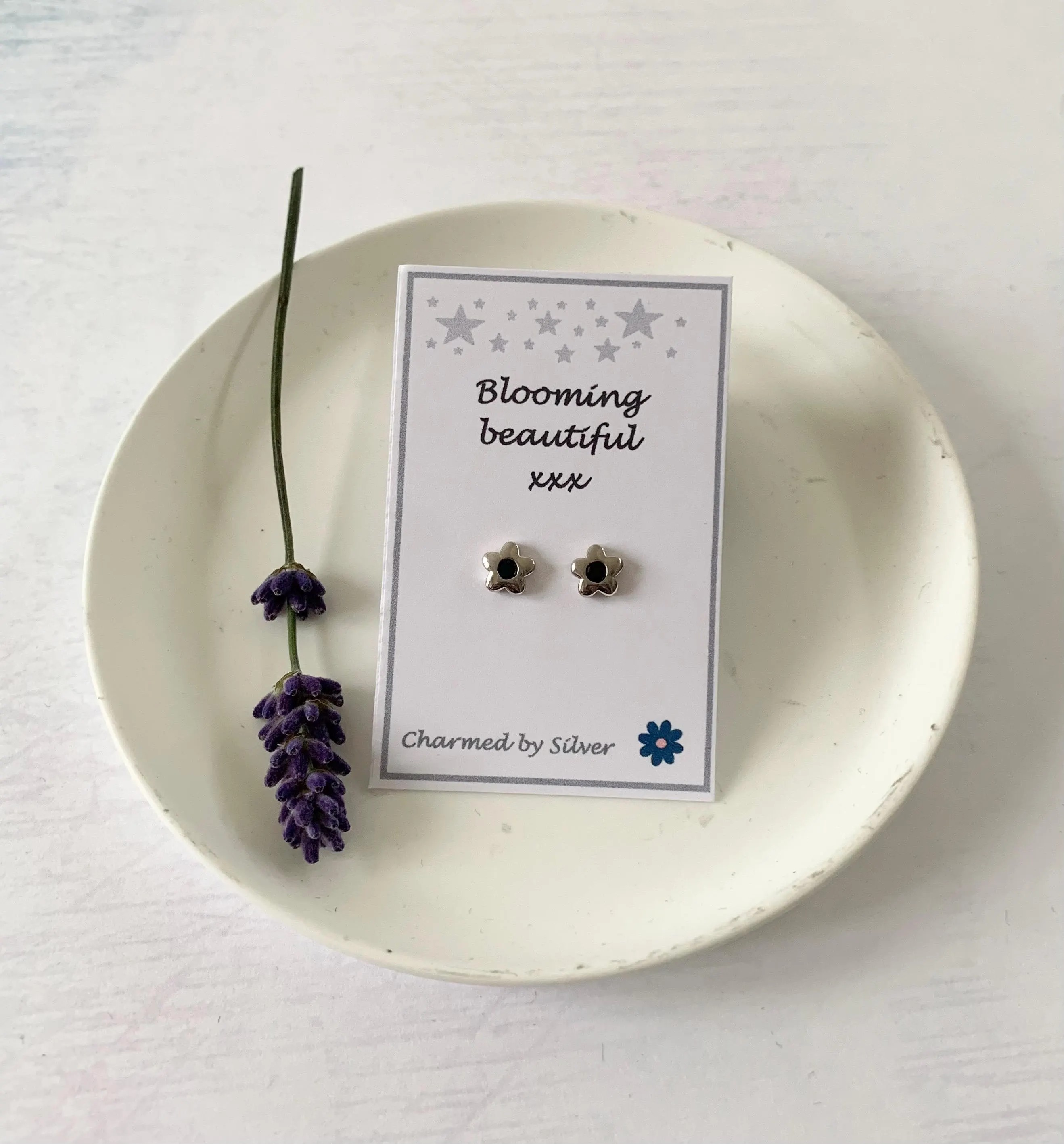 Sterling Silver Blooming Beautiful Flower Earrings