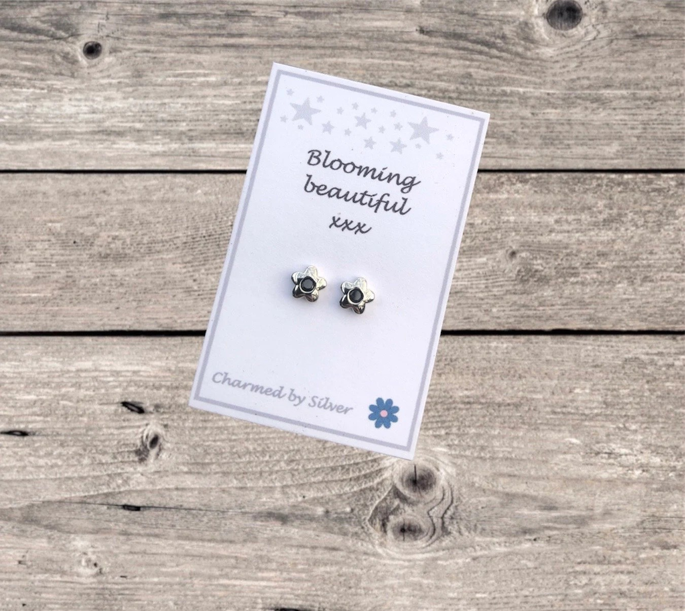 Sterling Silver Blooming Beautiful Flower Earrings