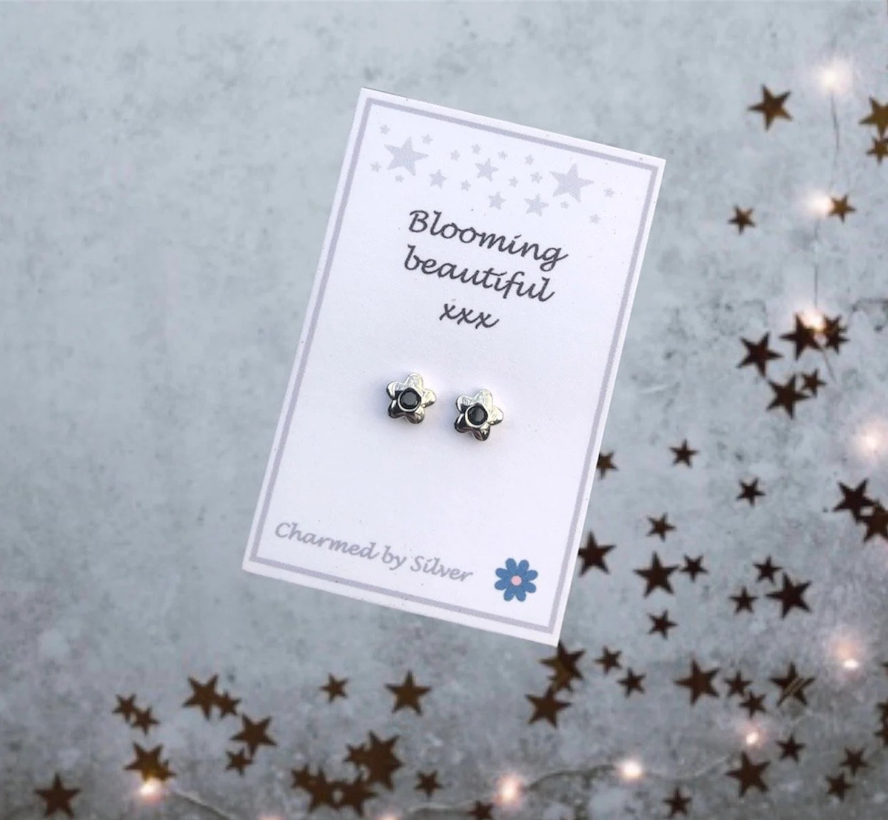 Sterling Silver Blooming Beautiful Flower Earrings