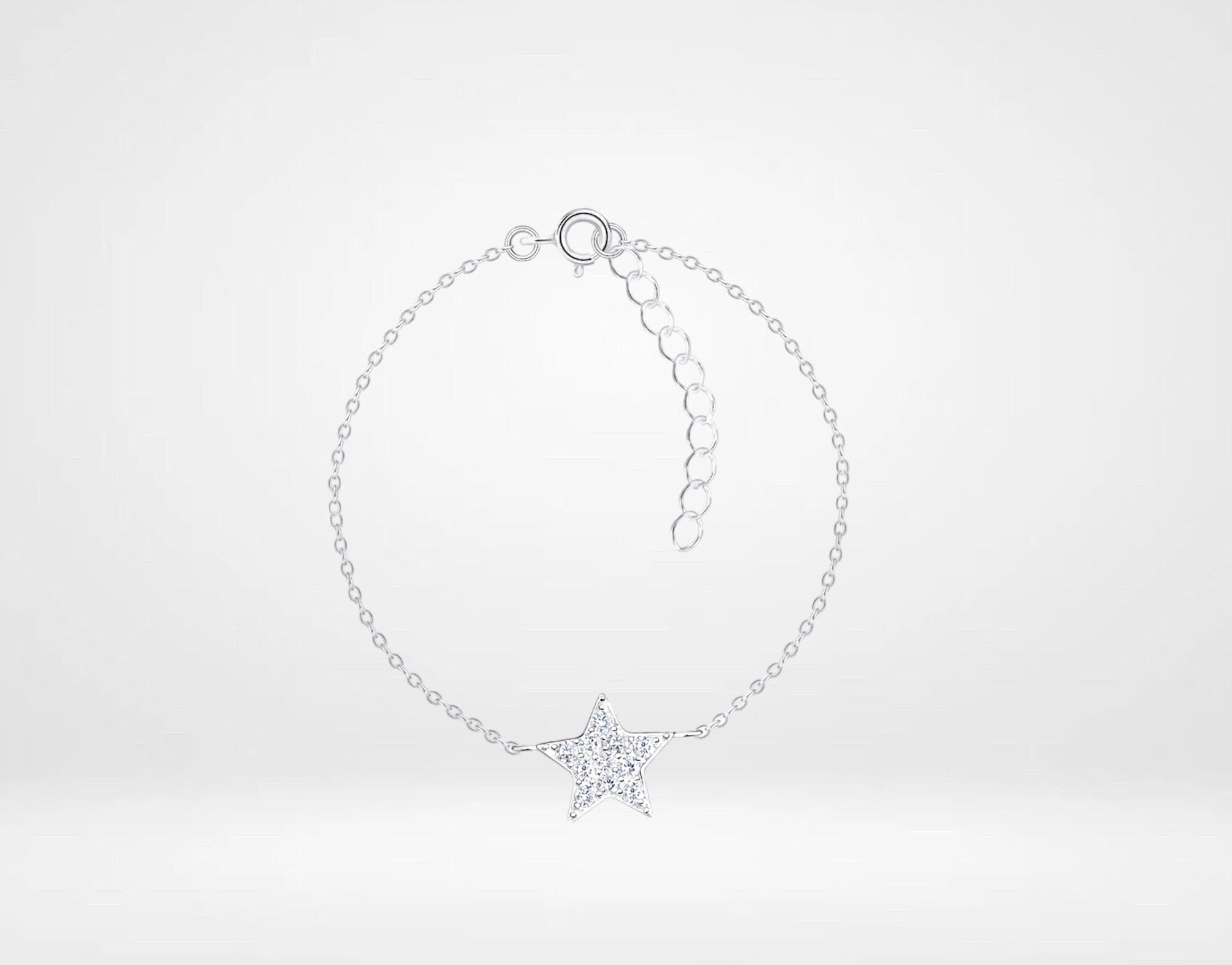 Sterling Silver Star Bracelet