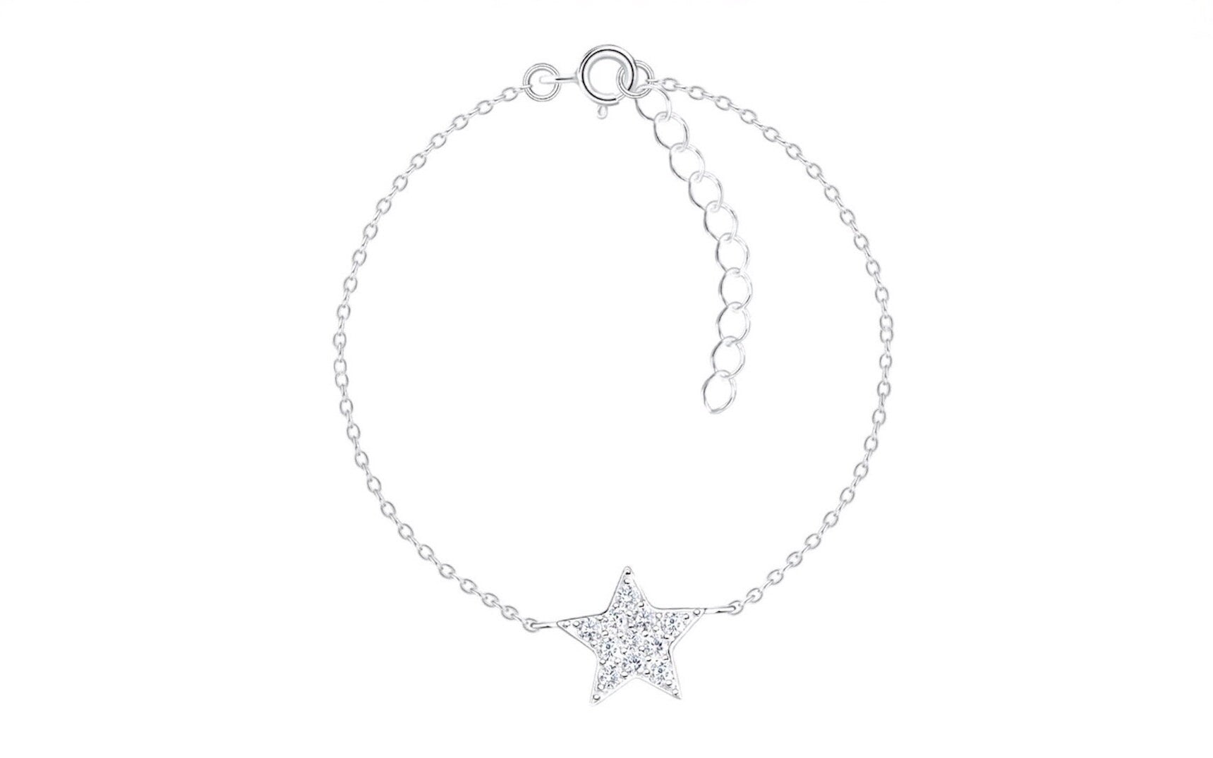Sterling Silver Star Bracelet