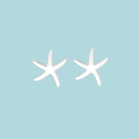 Sterling Silver Starfish Earrings - Let the sea set you free